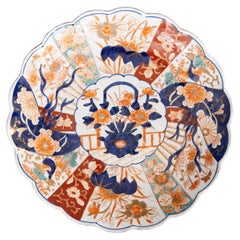 Used 19th Century Japanese Meiji Period Imari Scalloped Charger Plate