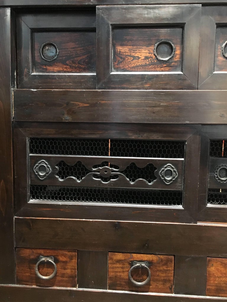 19th Century Japanese Meiji Period Mizuya Tansu Kitchen ...