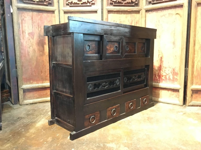 19th Century Japanese Meiji Period Mizuya Tansu Kitchen at 1stDibs