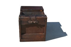 19th Century Japanese Merchant's Money Box Original Marks