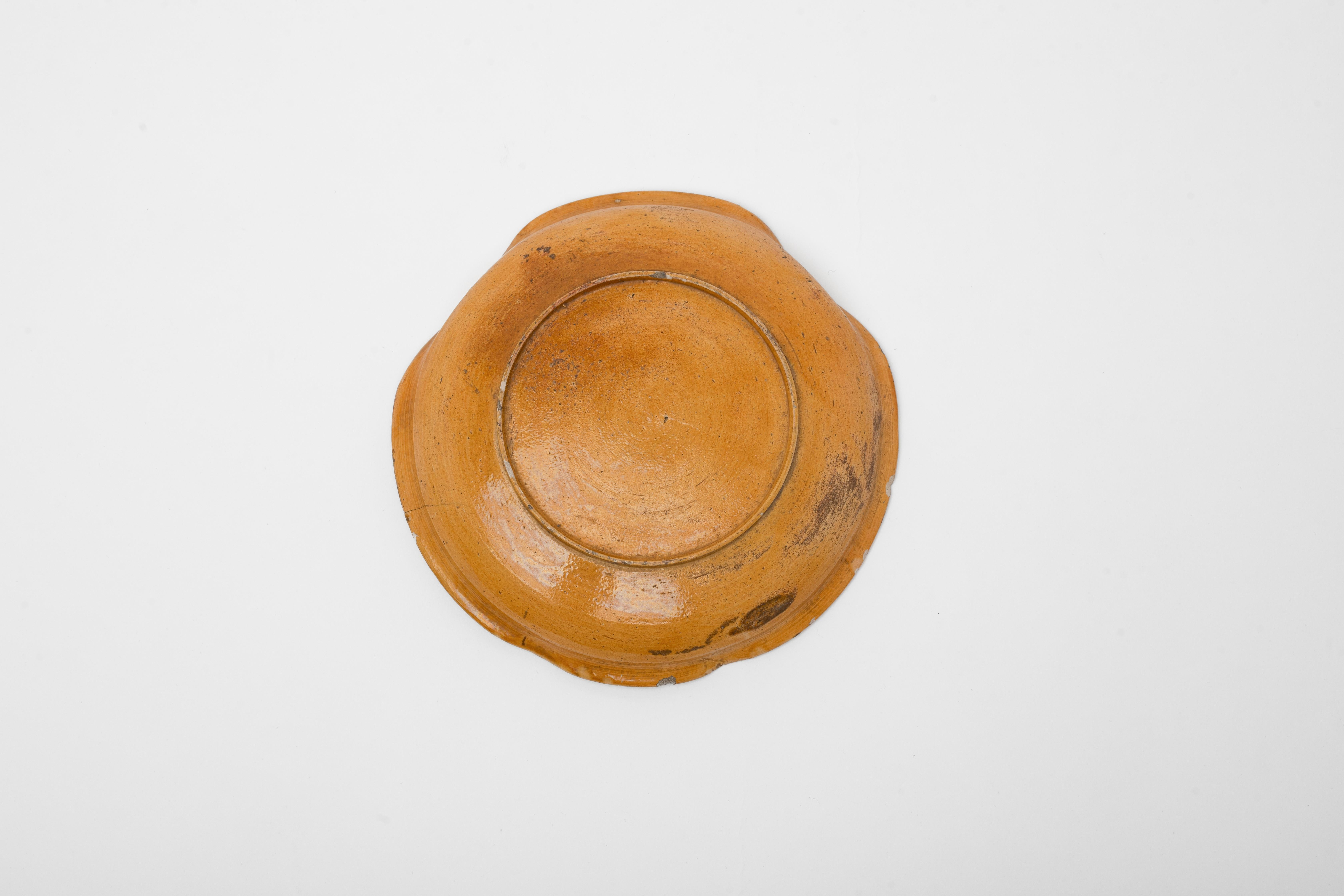 Japanischer Okame (Otafuku)-Keramikteller aus dem 19. Jahrhundert 3