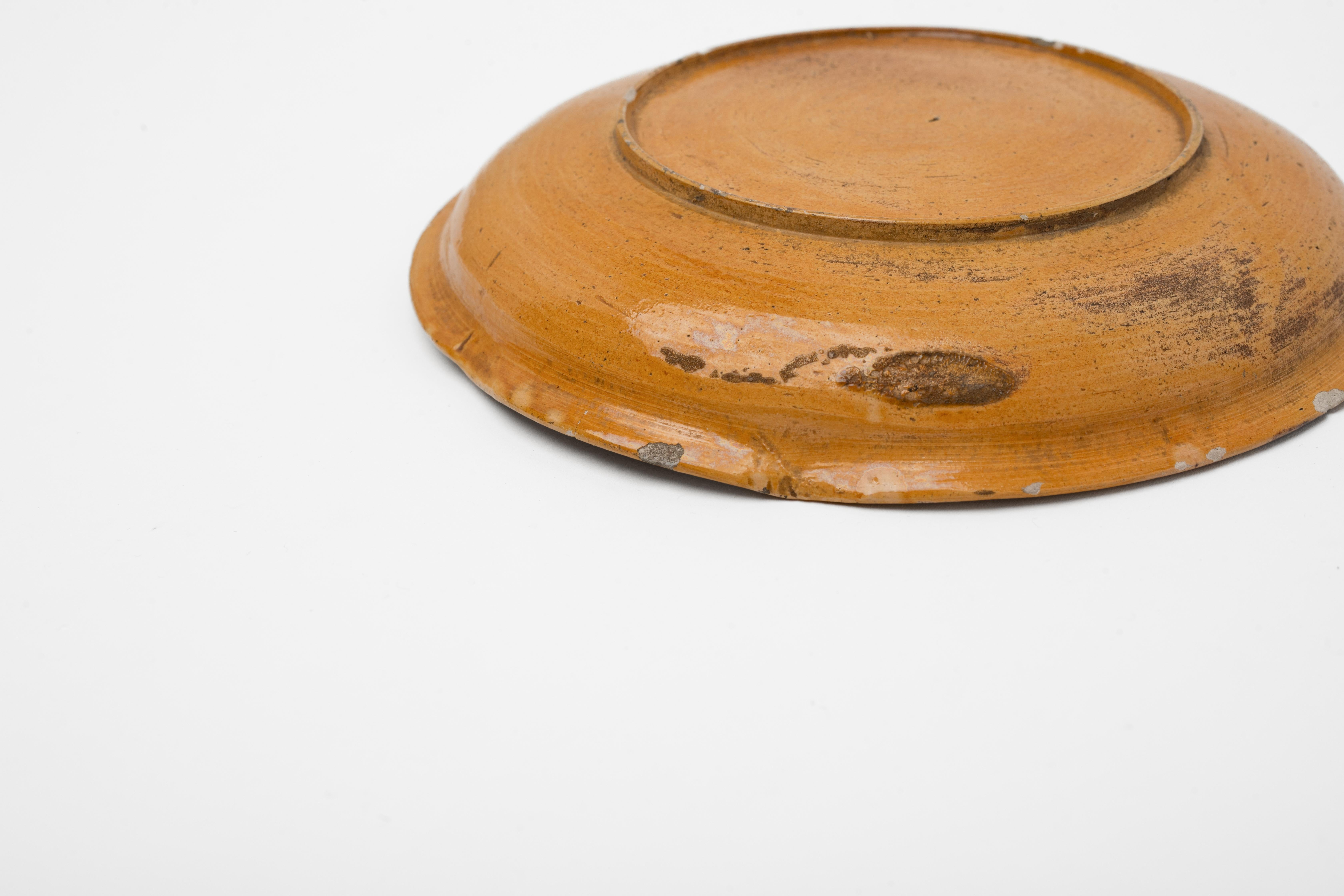 Japanischer Okame (Otafuku)-Keramikteller aus dem 19. Jahrhundert 4