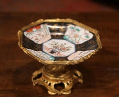 19th Century Japanese Imari Porcelain Bowl on French Louis XV Ormolu Base