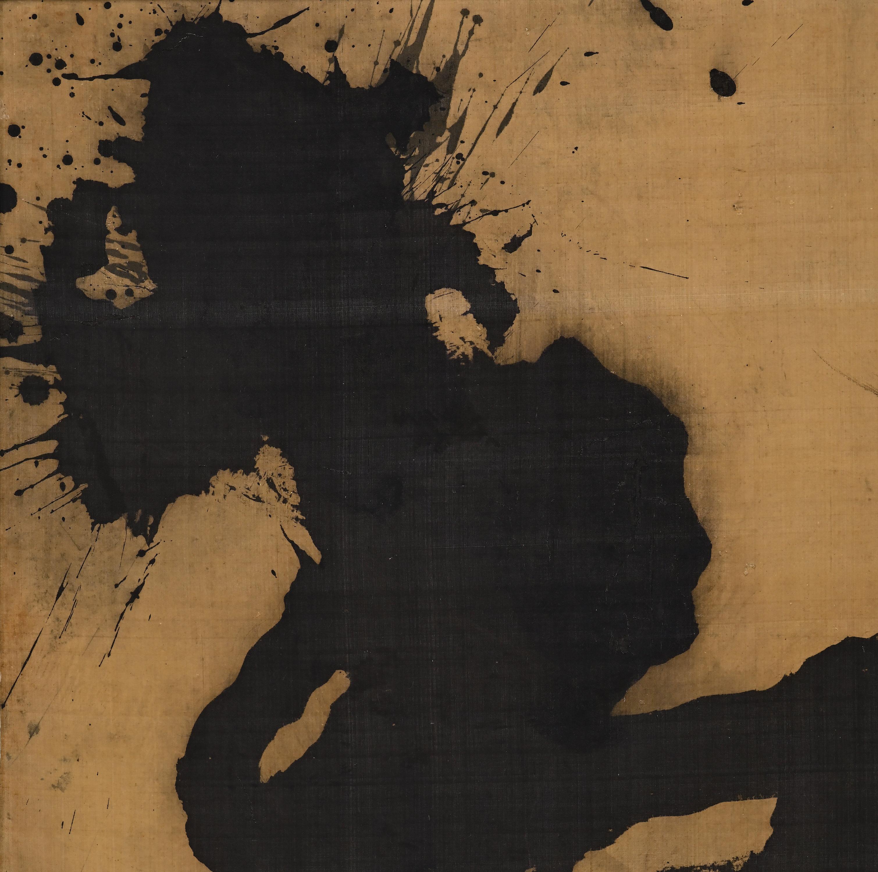 Meiji 19th Century Japanese Paintings. Zenga Tiger and Dragon by Inoue Kanshu. For Sale