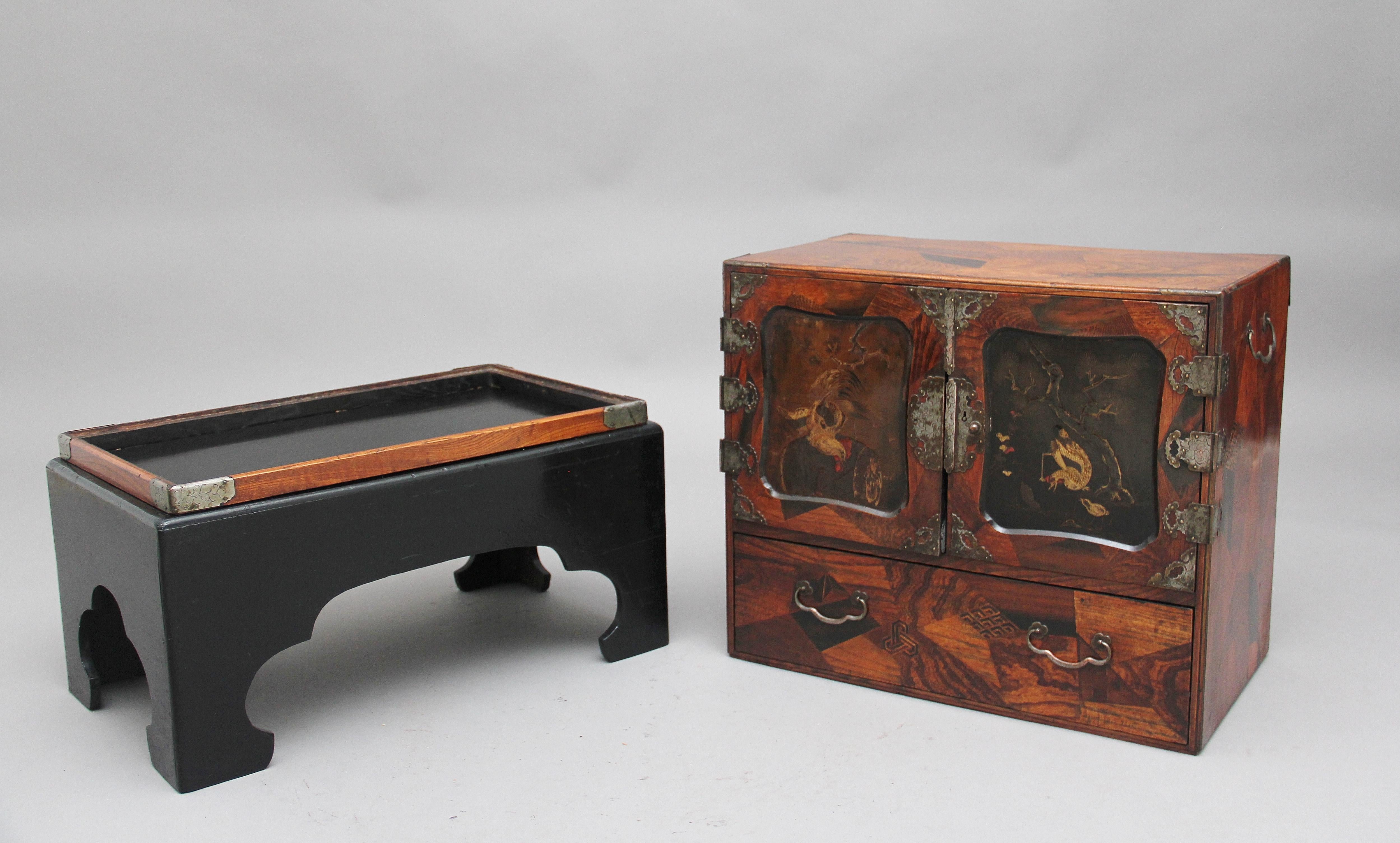 19th Century Japanese Parquetry Cabinet 5
