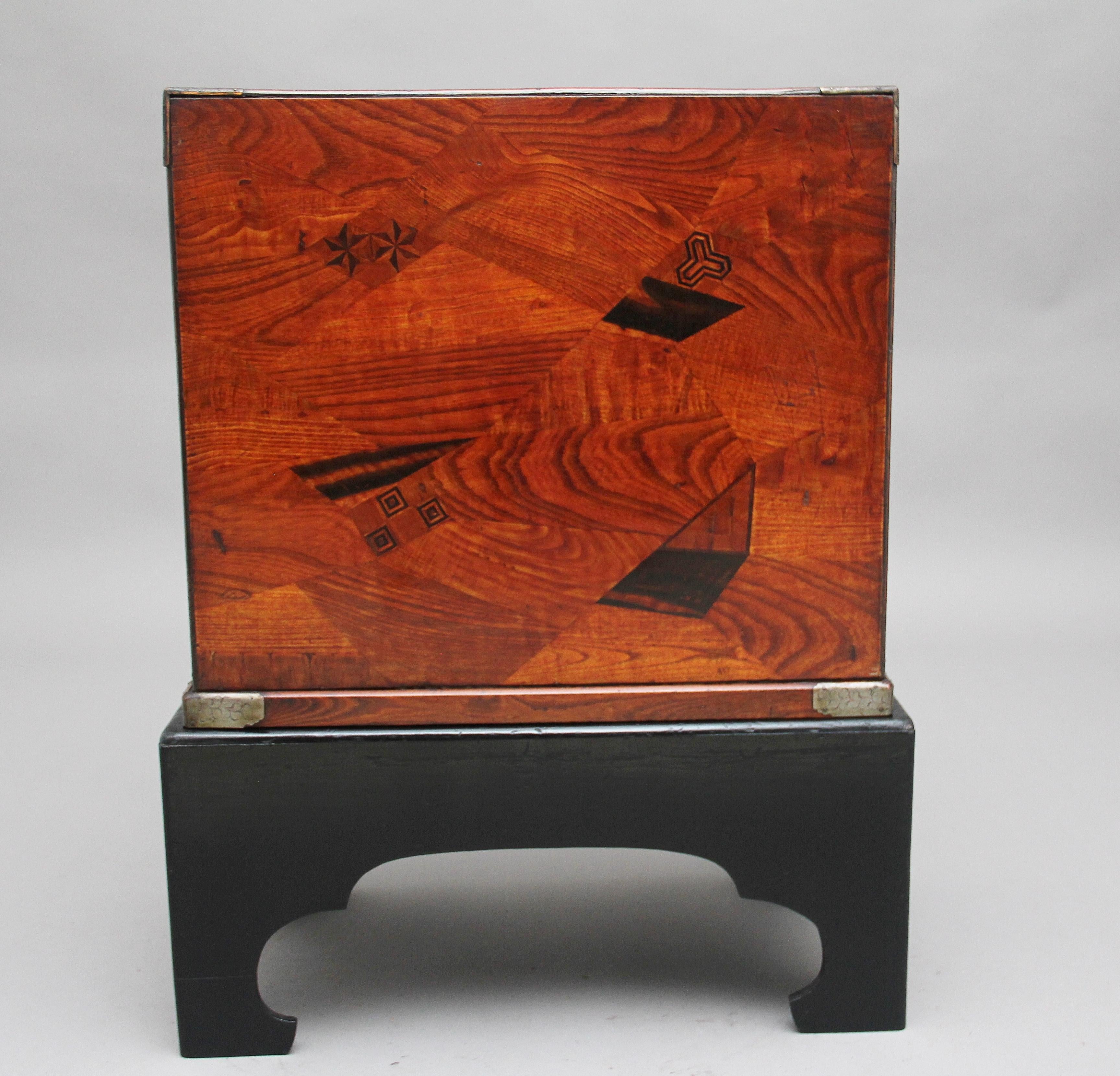 19th Century Japanese Parquetry Cabinet 2