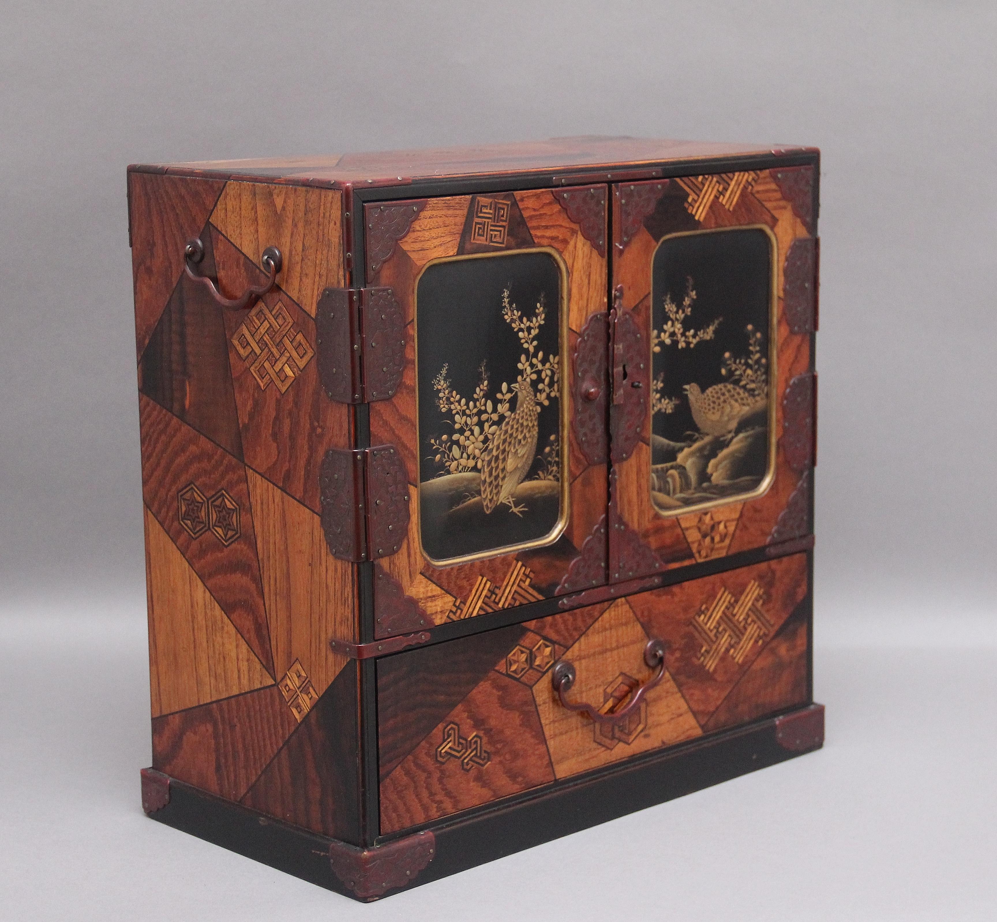 19th Century Japanese Parquetry Table Cabinet 8