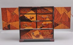 19th Century Japanese Parquetry Table Cabinet