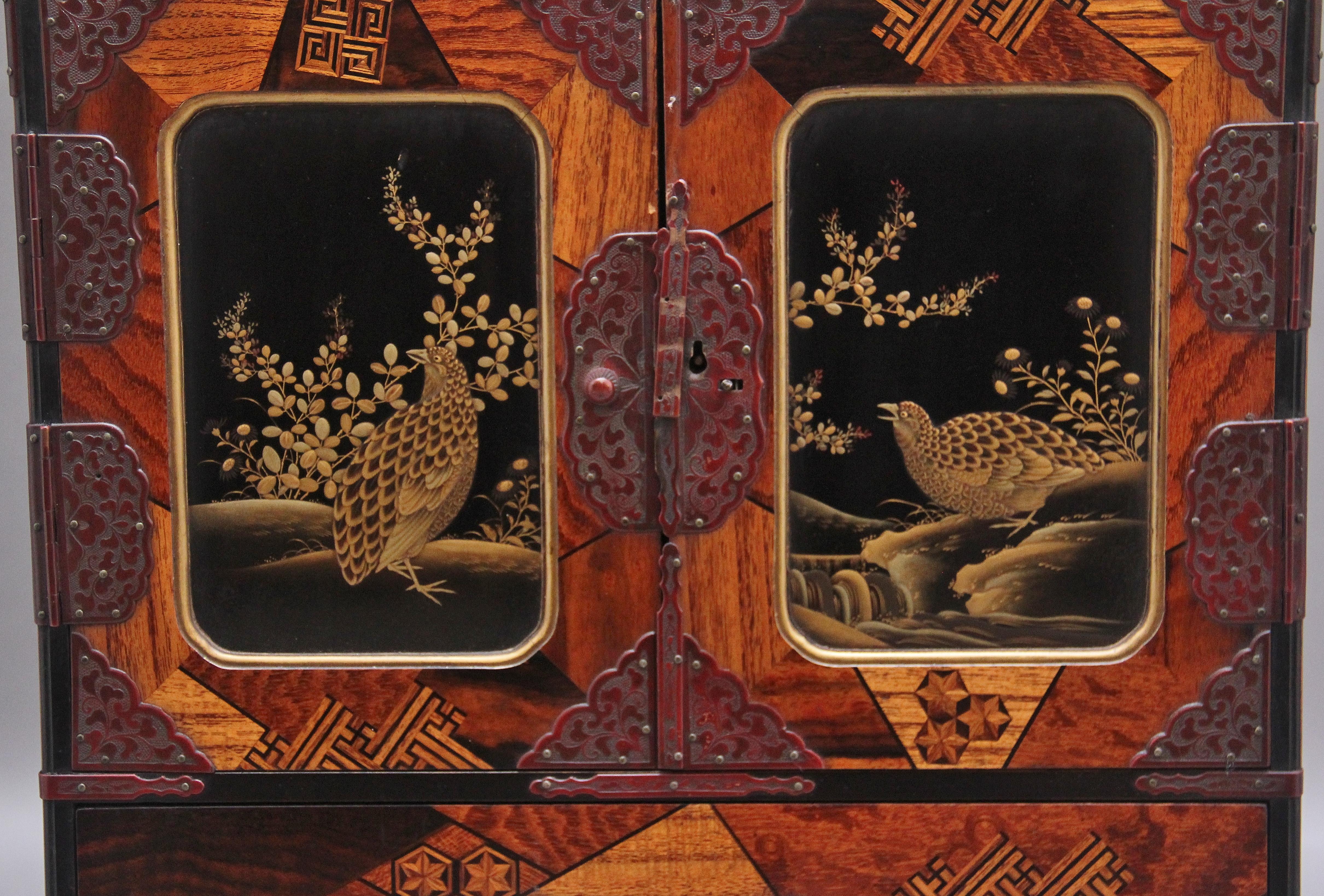 19th Century Japanese Parquetry Table Cabinet 3