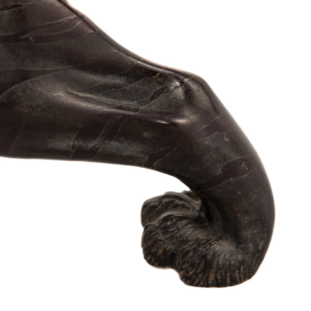19th Century Japanese Patinated Bronze Model of a Tiger, Morimitsu, circa 1890 10