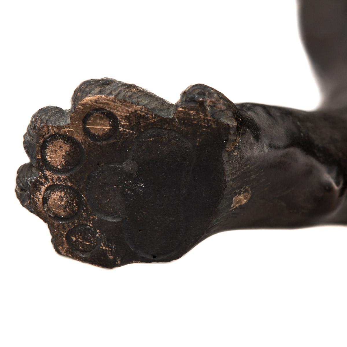 19th Century Japanese Patinated Bronze Model of a Tiger, Morimitsu, circa 1890 12