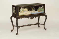 19th Century Japanese Planter in Wood and Lacquer, Eugène Collinot