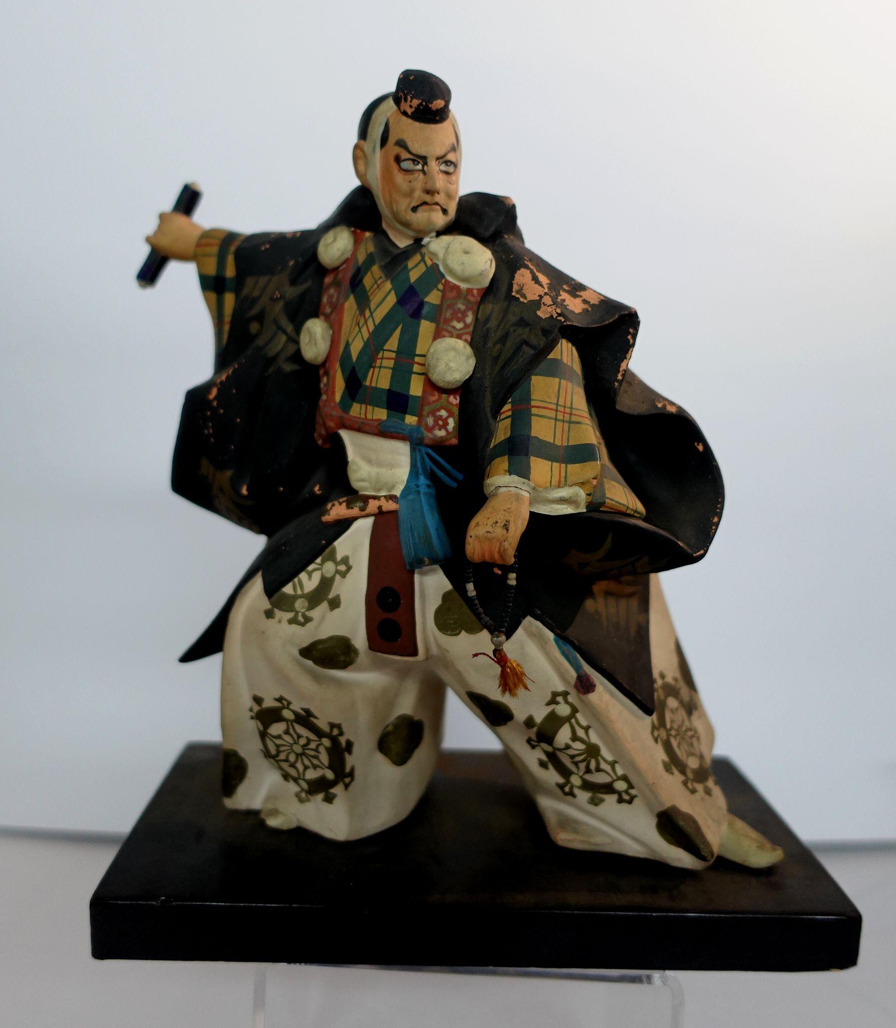 19th Century Japanese Samurai Plaster Figures For Sale 2