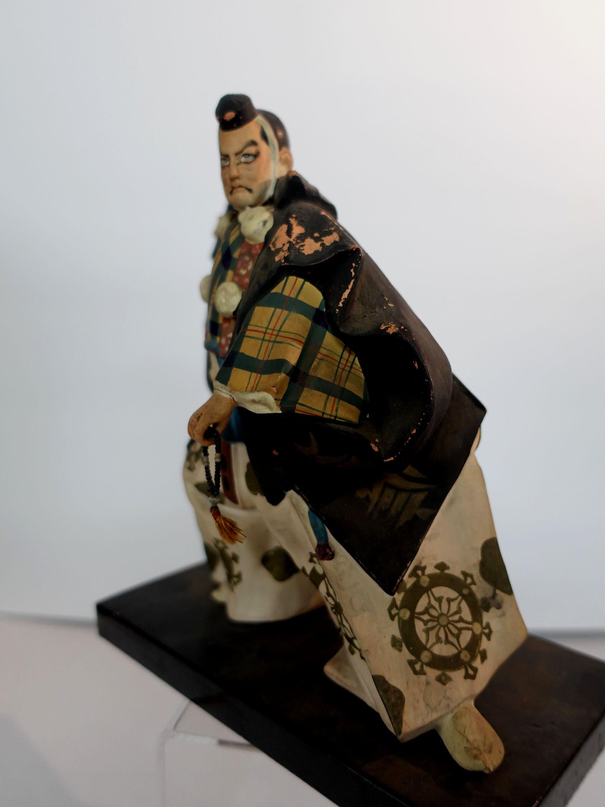 19th Century Japanese Samurai Plaster Figures For Sale 5
