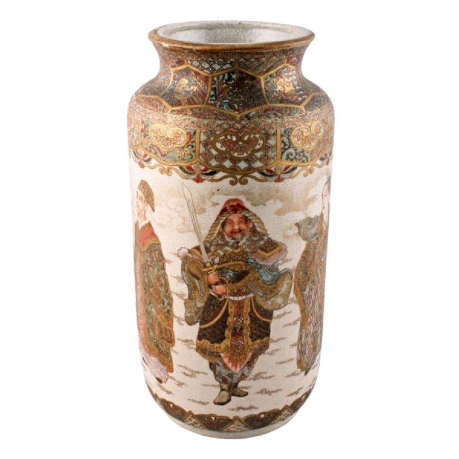 19th Century Japanese Satsuma Vase For Sale
