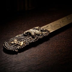 19th Century Japanese Shakudo Desk Object, c. 1880