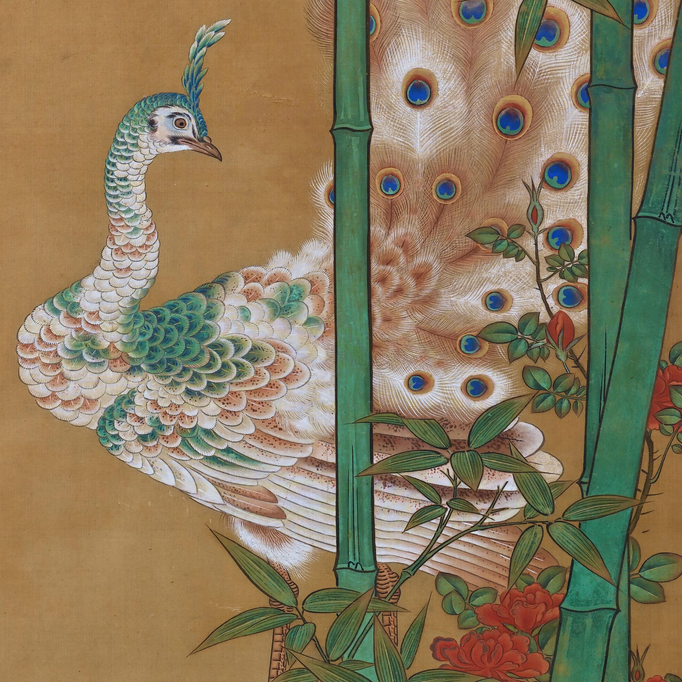 japanese silk paintings 1940's value