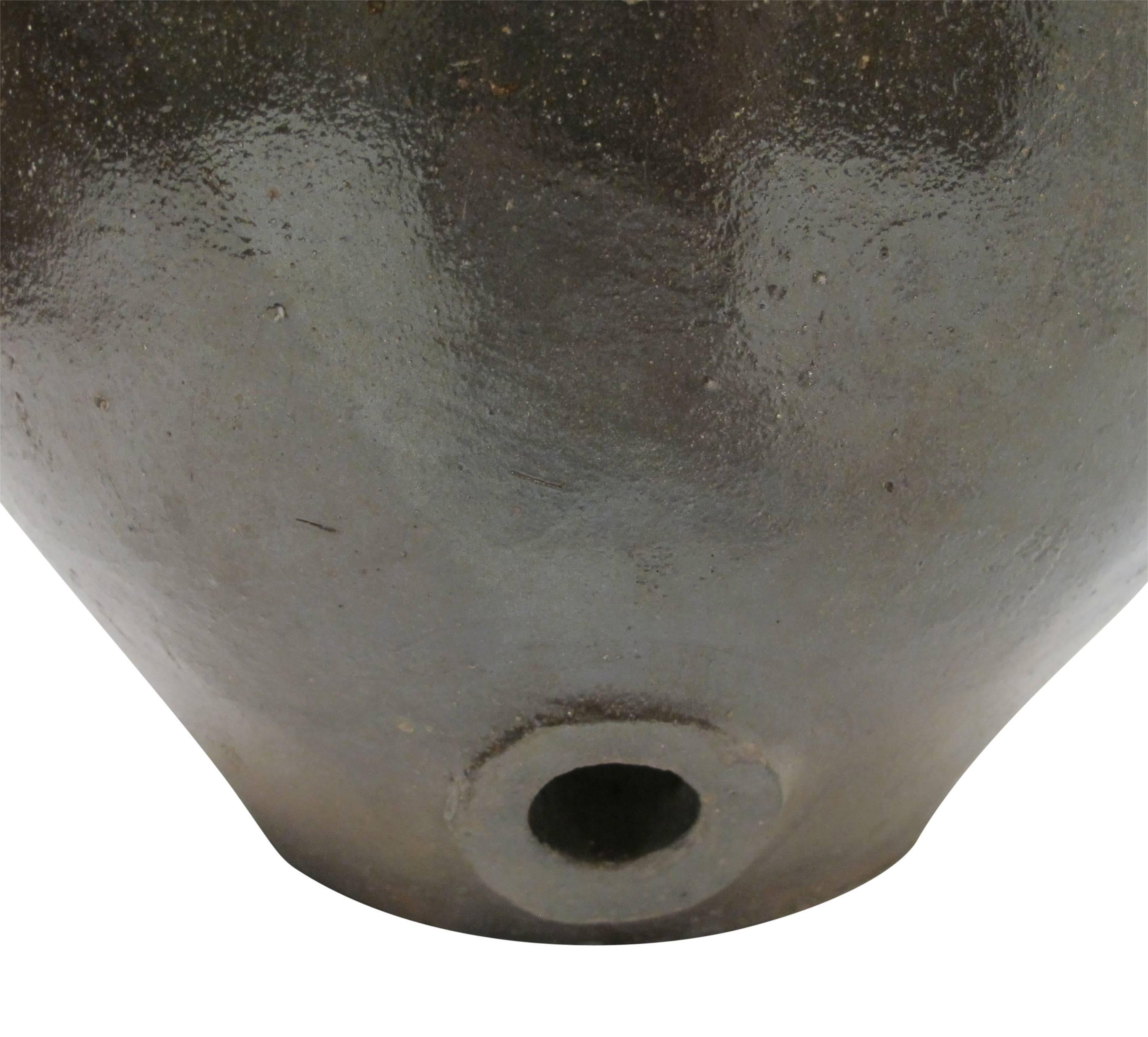 19th Century Japanese Stoneware Sake Jar Vessel 1