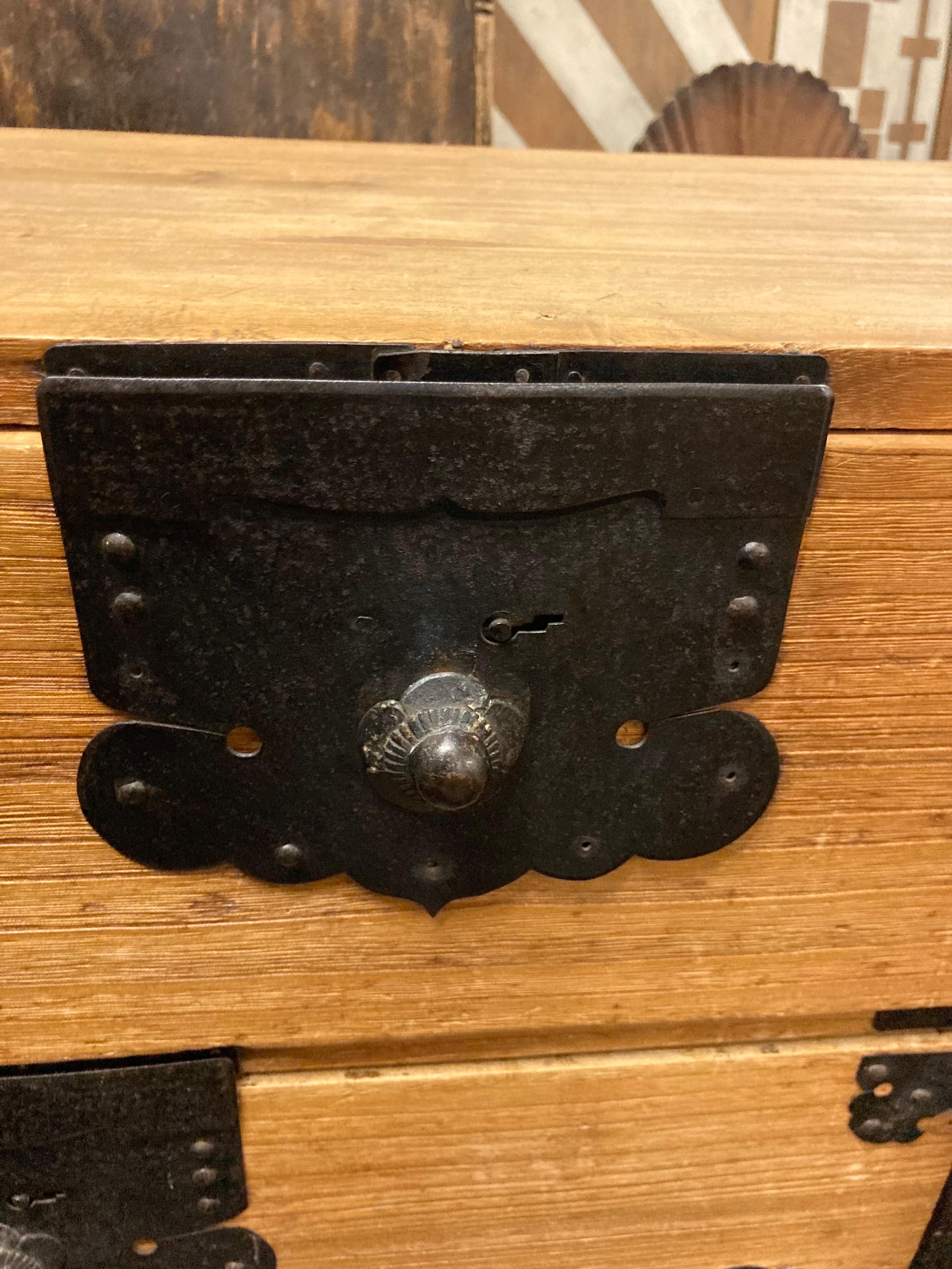 Steel 19th Century Japanese Tansu Chest