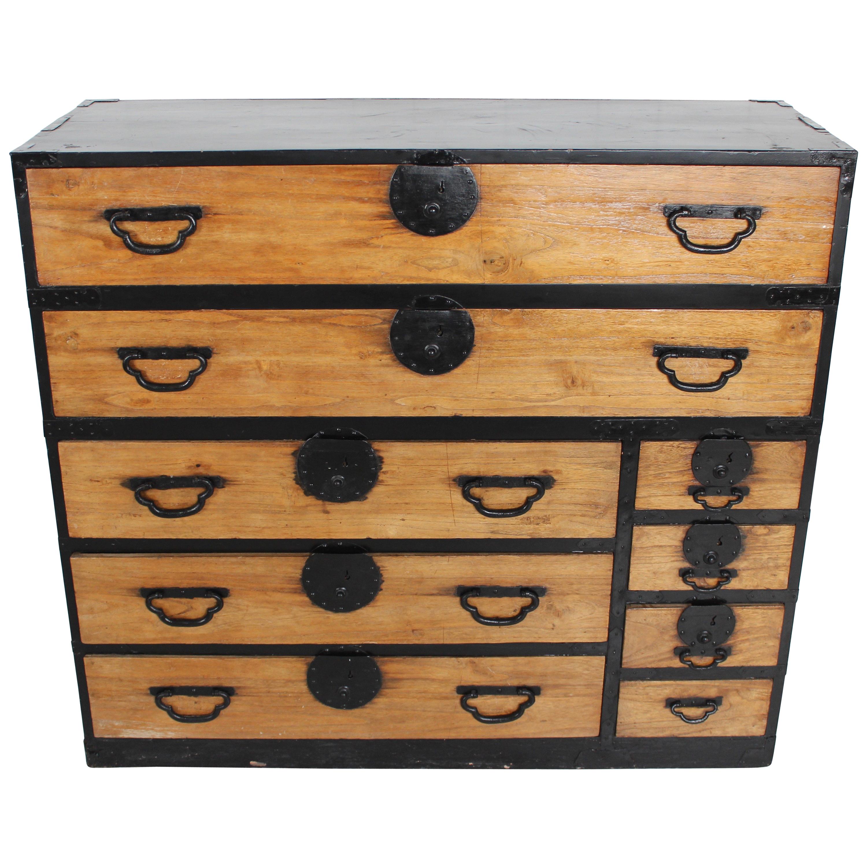 Oversize 19th Century Japanese Tansu Chest