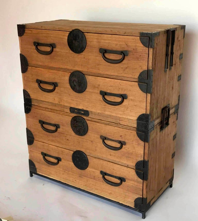 19th Century Japanese Tansu, Chest of Drawers at 1stDibs