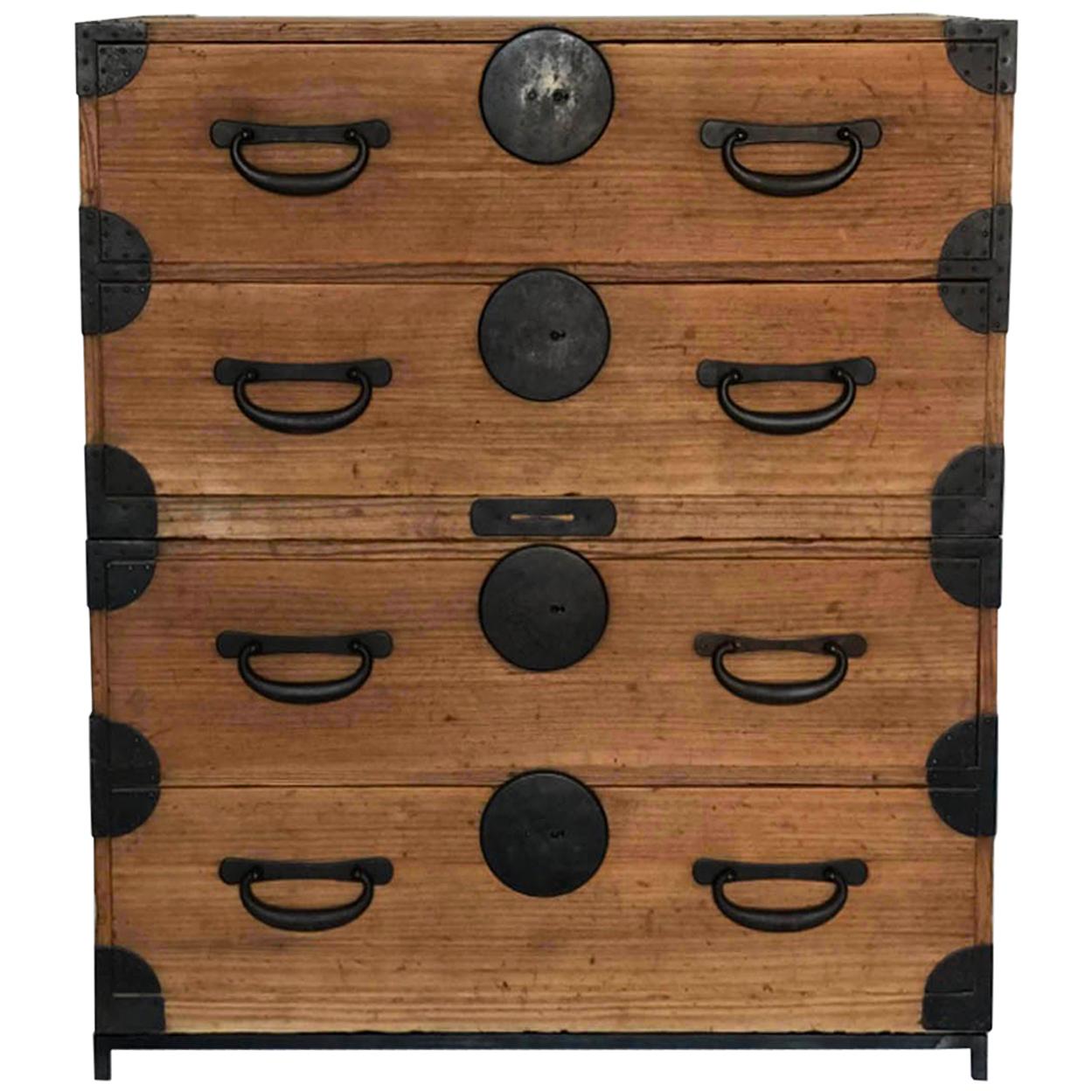 19th Century Japanese Tansu, Chest of Drawers