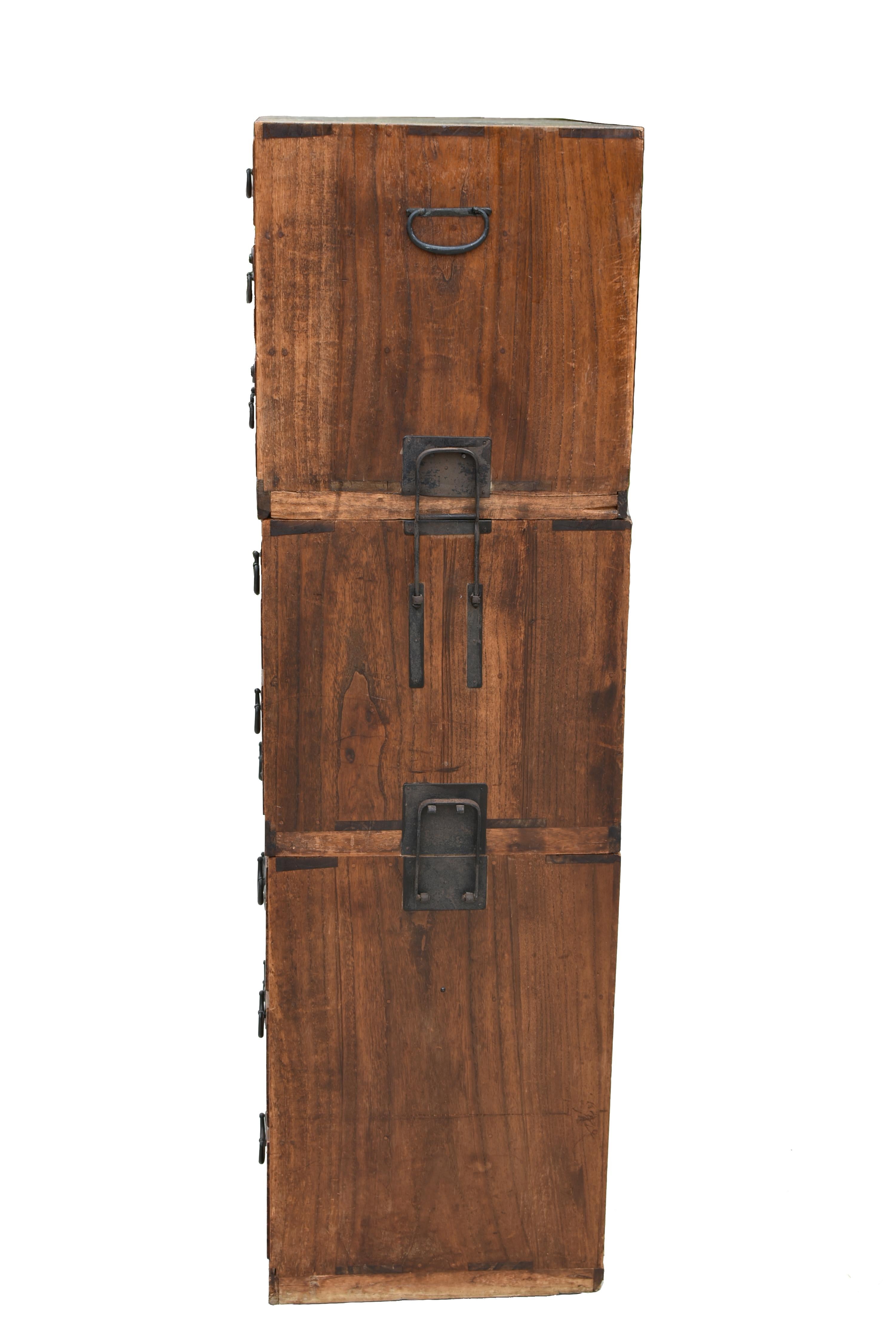 19th Century Japanese Tansu Meiji Period 9