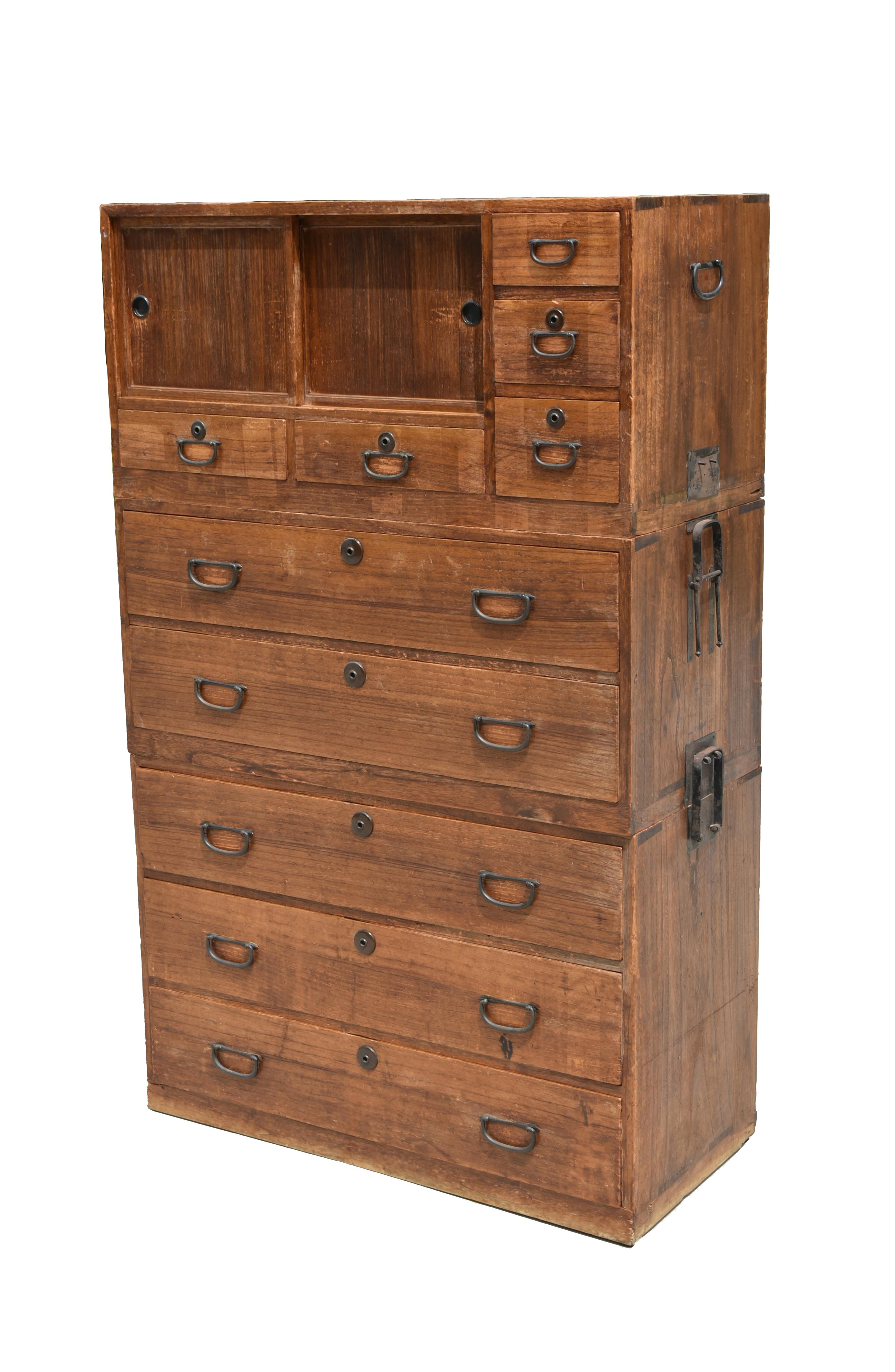 19th Century Japanese Tansu Meiji Period In Good Condition In Somis, CA