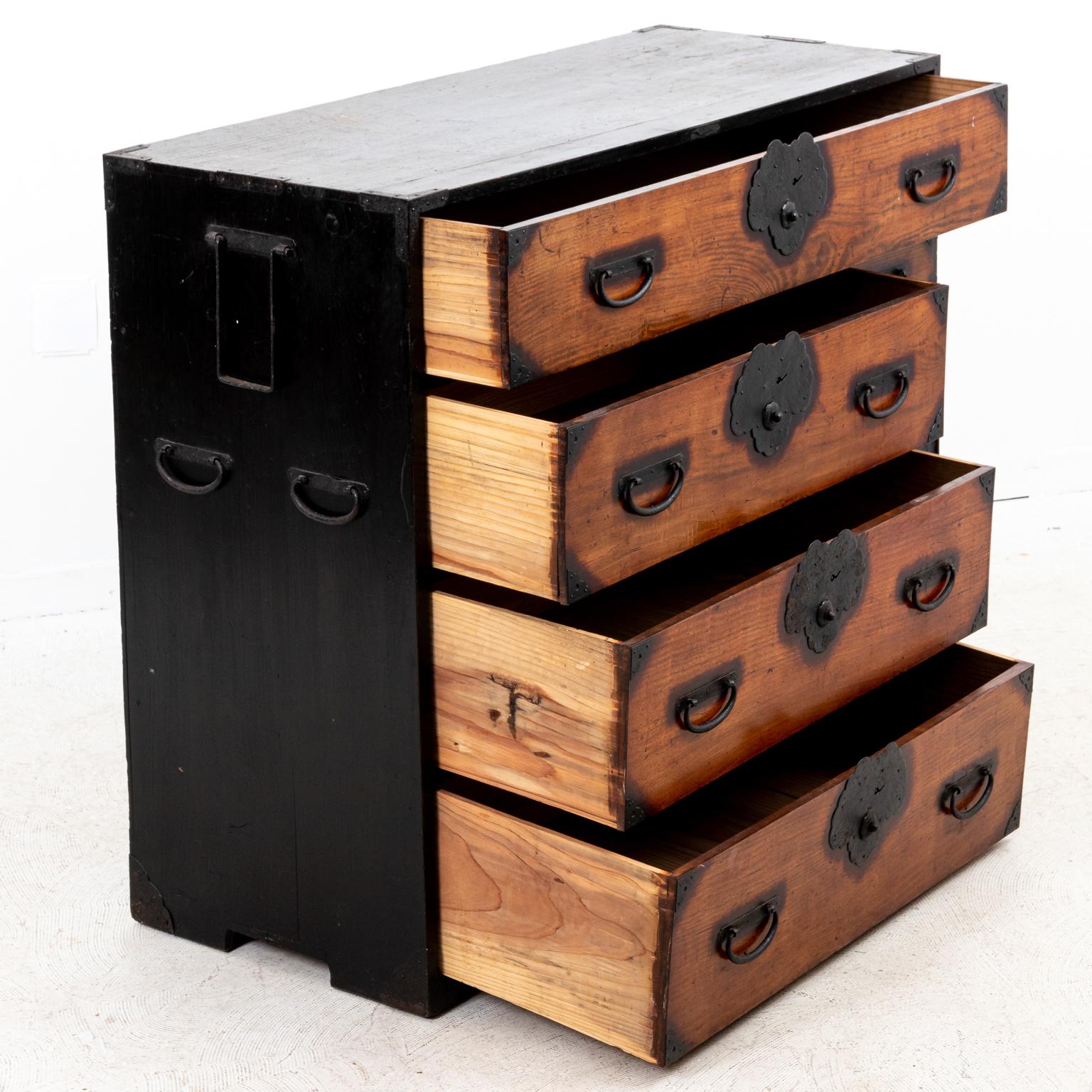 Iron 19th Century Japanese Tonsu Chest of Drawers