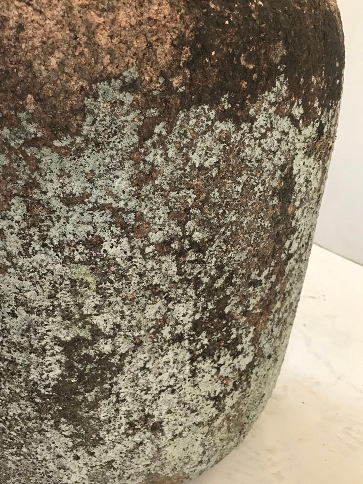 19th Century Japanese Tsukubai, Stone Water Reservoir 2