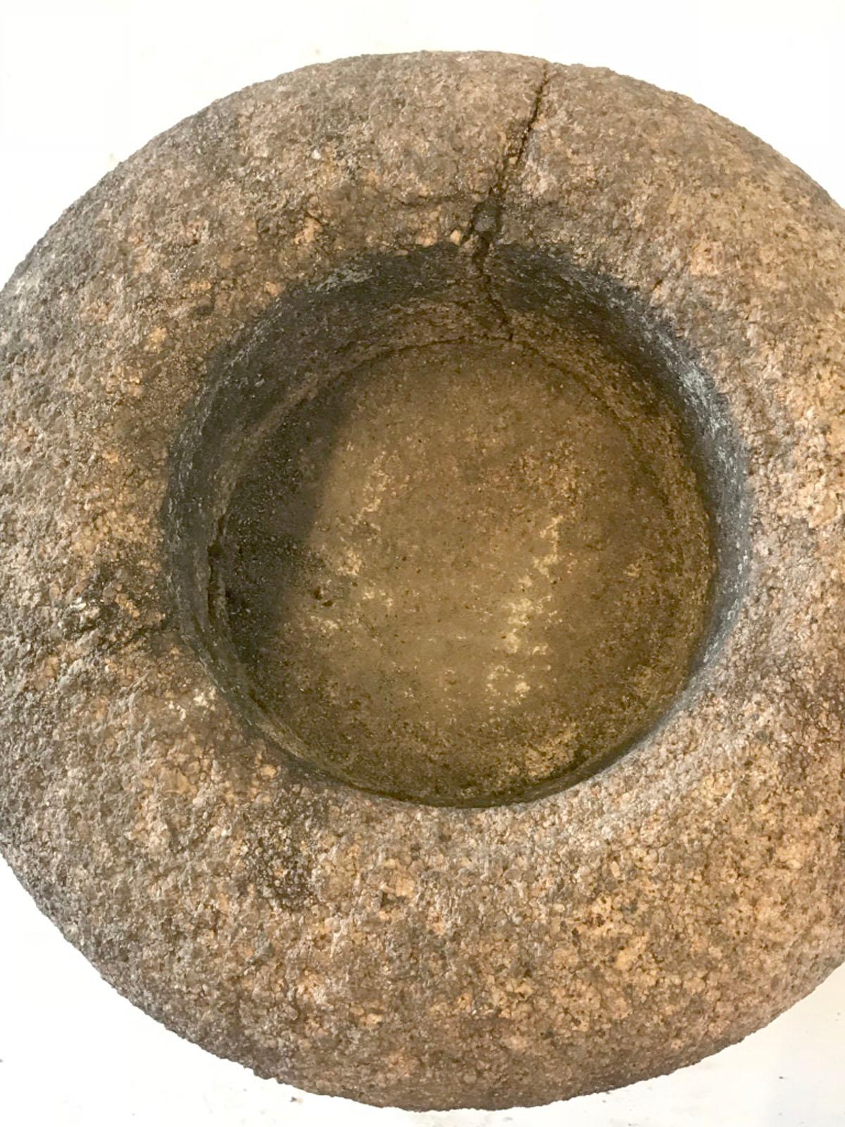 19th Century Japanese Tsukubai, Stone Water Reservoir 1