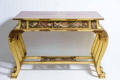 19th-Century Japanese Vermilion & Gilt Temple Console