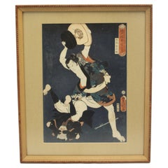Impression sur bois japonaise du 19e siècle par Utagawa Kunisada