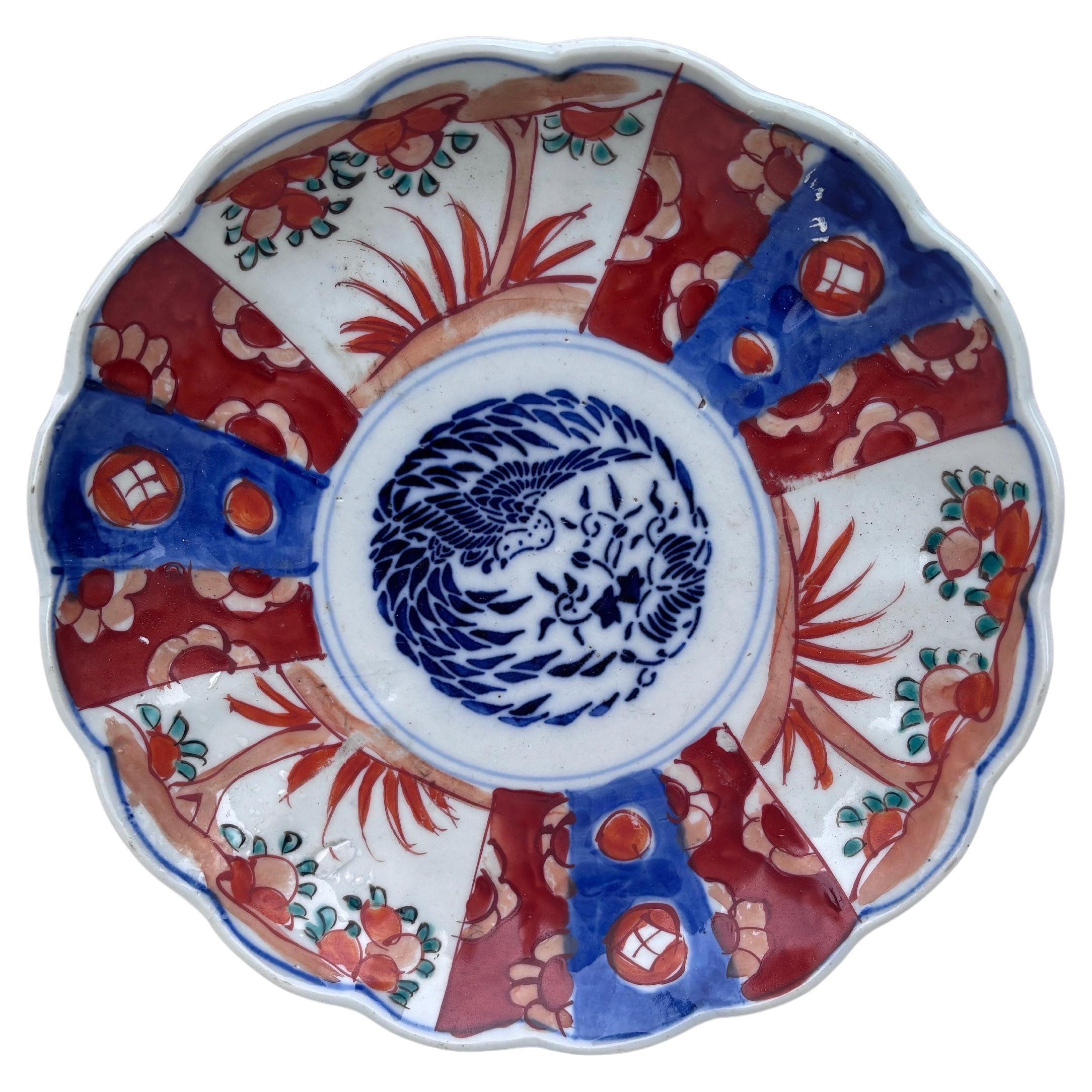 19th Century Japanese Imari Plate For Sale
