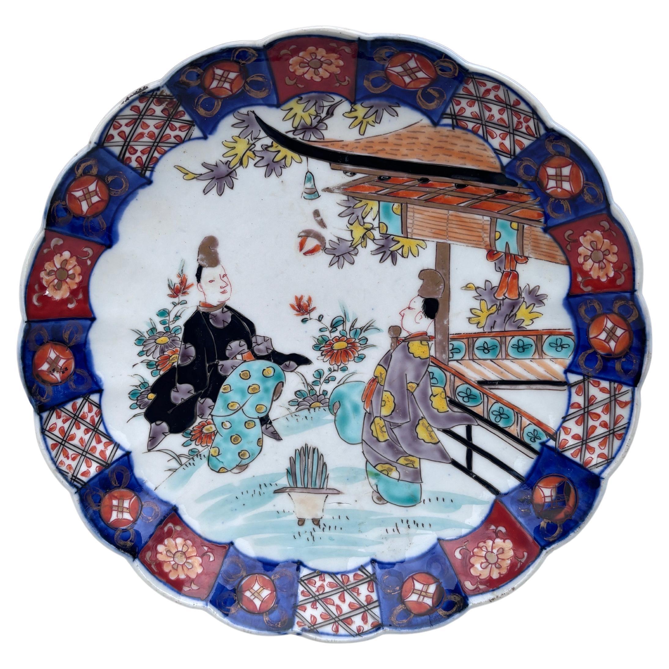 Piatto Imari giapponese del XIX secolo in vendita
