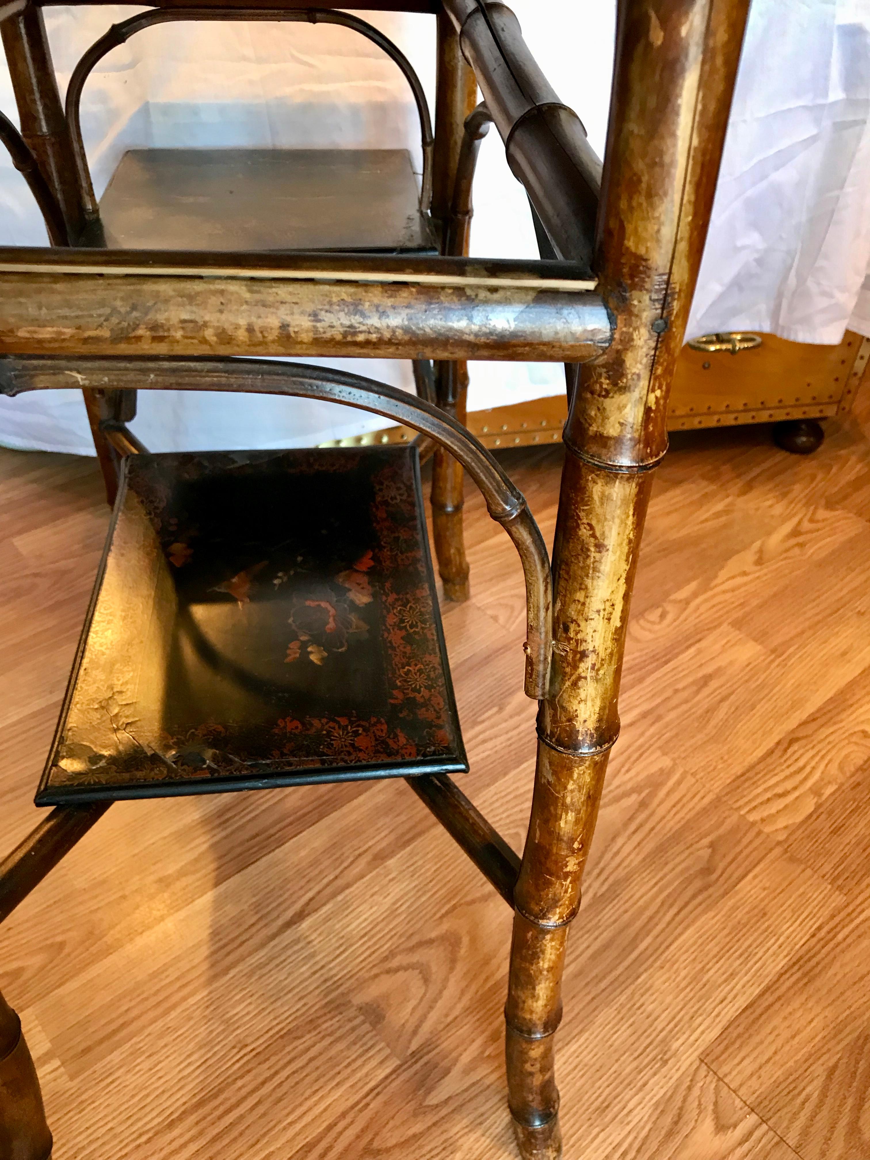 19th Century Japonisme Bamboo Side Table 7