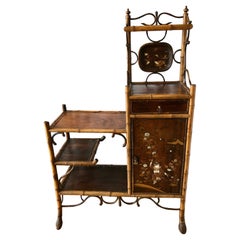 19th Century Japonisme Motif Bamboo Side Cabinet