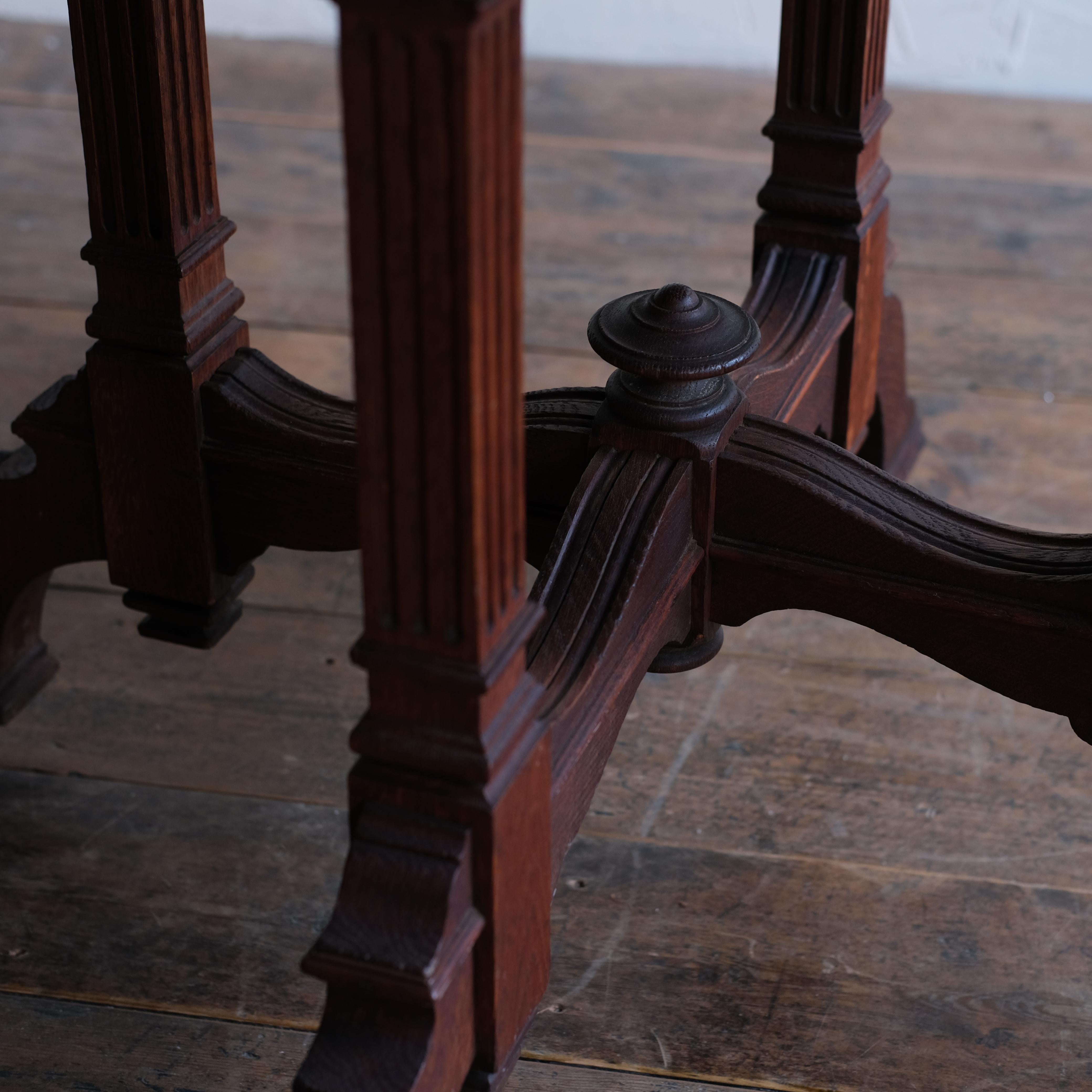 19th Century Jas Shoolbred Oak Centre Table 2