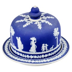 Piatto da formaggio in Jasperware del XIX secolo