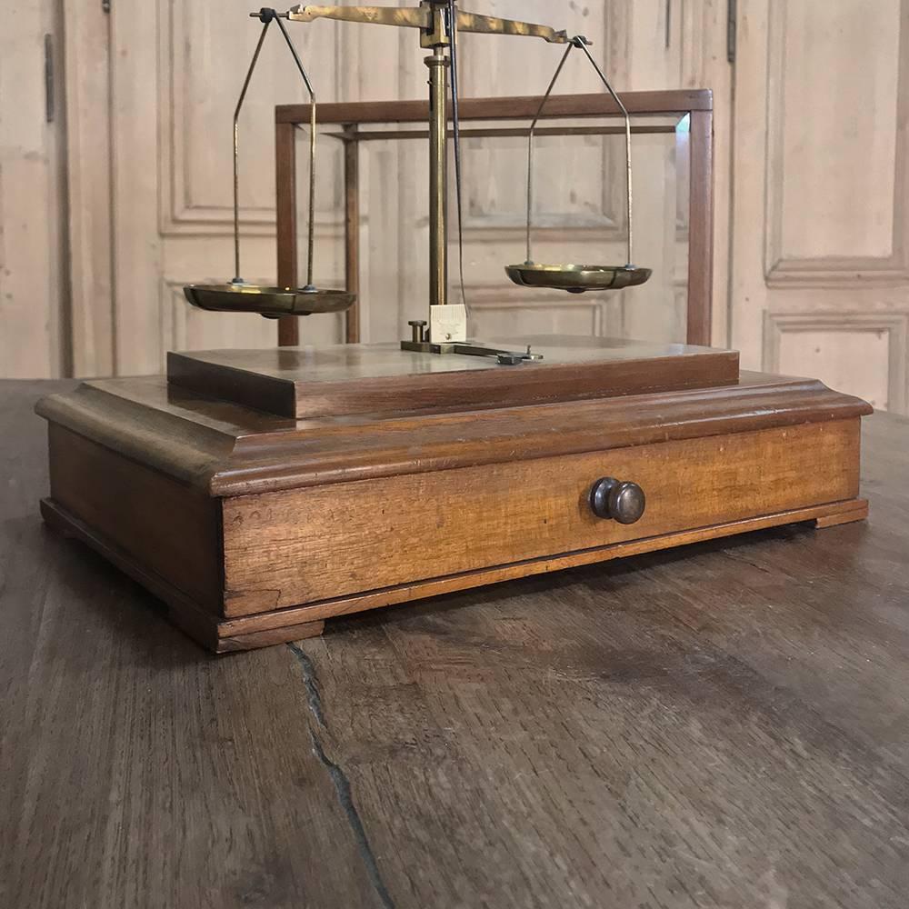Glass 19th Century Jeweler's Balance Scale