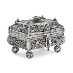 19th Century Jewish Silver Filigree Spice Box
