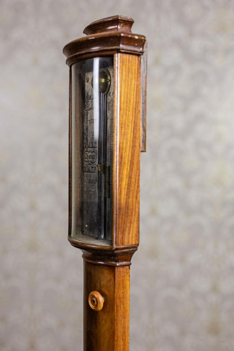 Biedermeier 19th-Century J.J.B.M Lisbon RN Desterro 16 a 22 Mercury Barometer