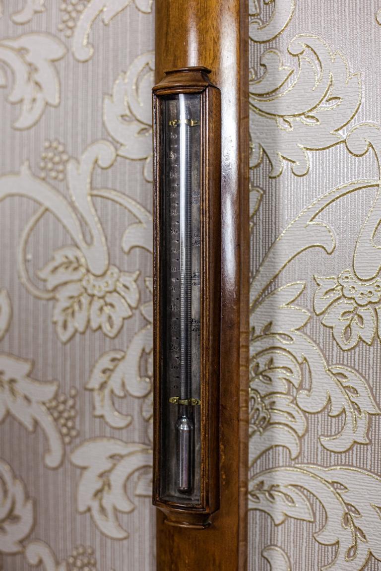 Wood 19th-Century J.J.B.M Lisbon RN Desterro 16 a 22 Mercury Barometer