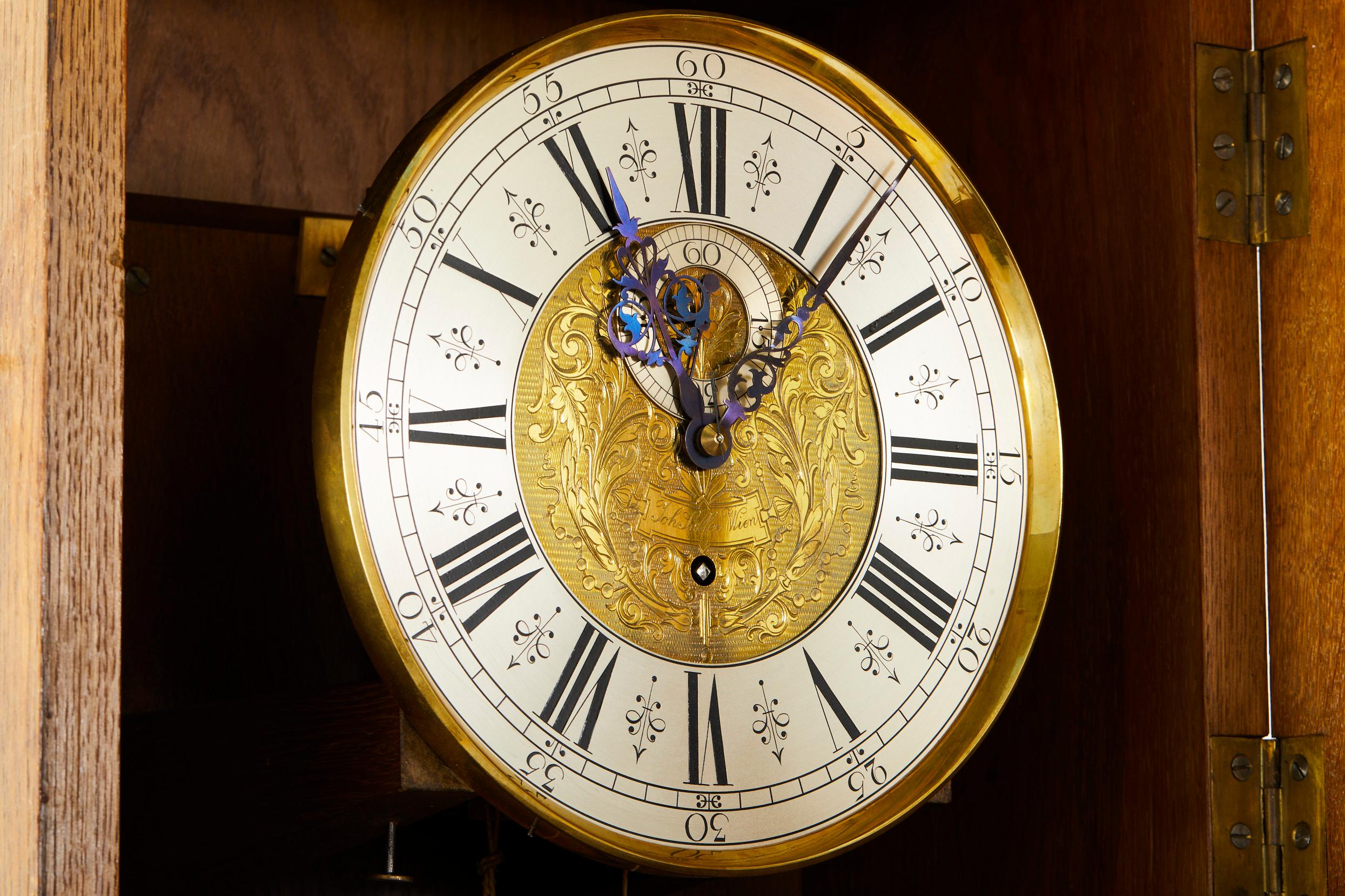 19th Century Johann Wien 90 Day Regulator Clock For Sale 8