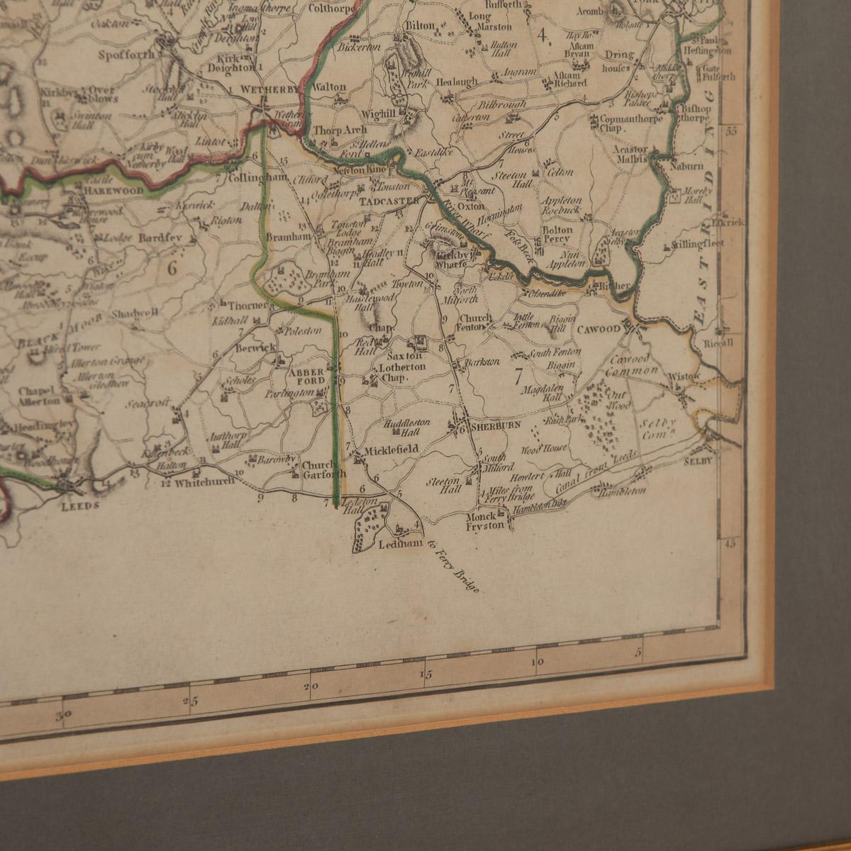 19th Century John Cary Map of North Part of West Riding of Yorkshire, C.1805 For Sale 4