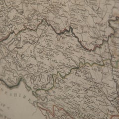19th Century John Cary Map of South Part of West Riding of Yorkshire, circa 1805