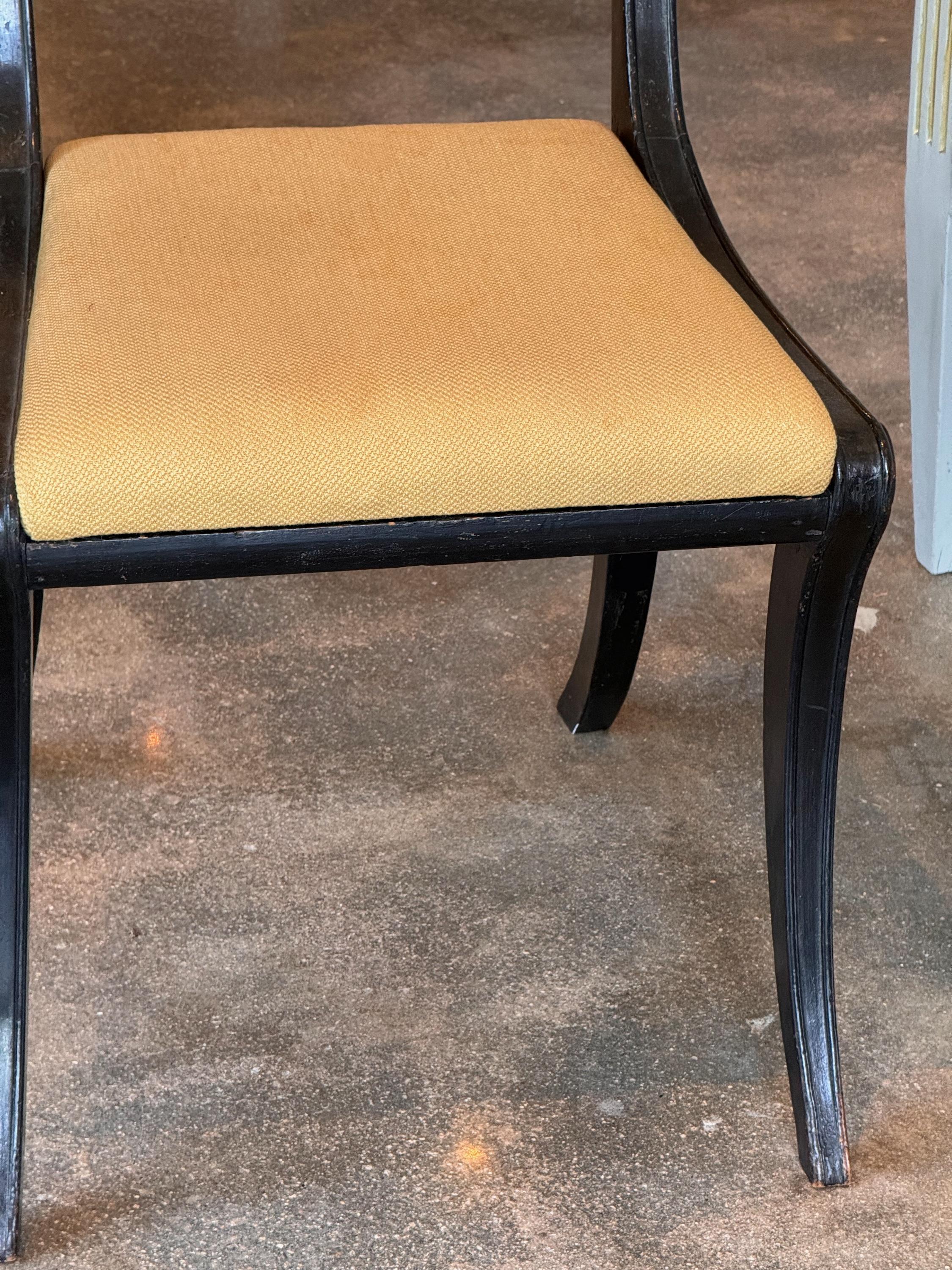 French 19th Century John Gee Regency Klismos Chair