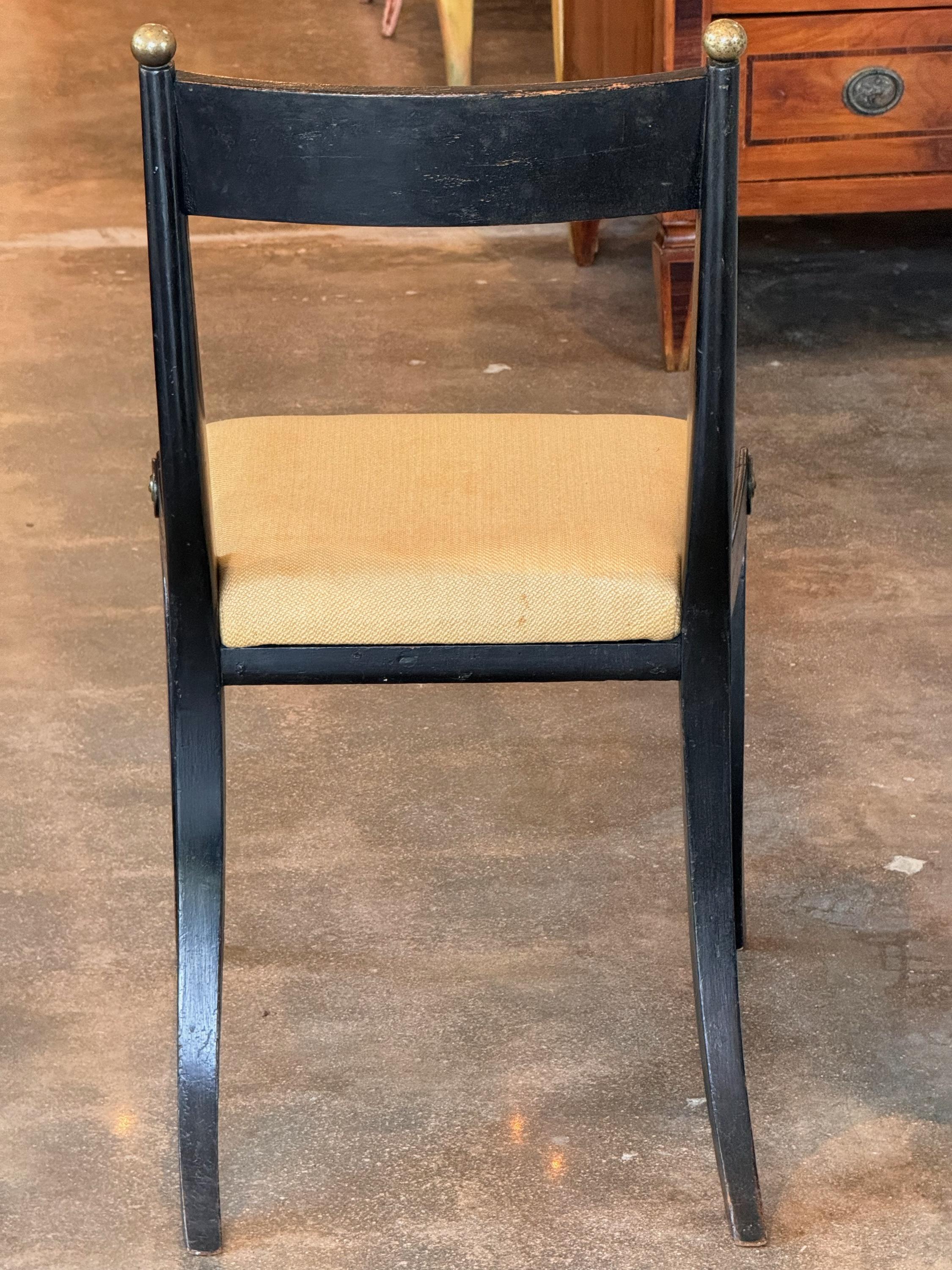 19th Century John Gee Regency Klismos Chair 3