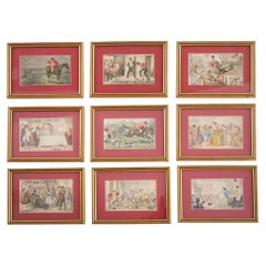 19th Century John Leech Collection / Nine Etchings