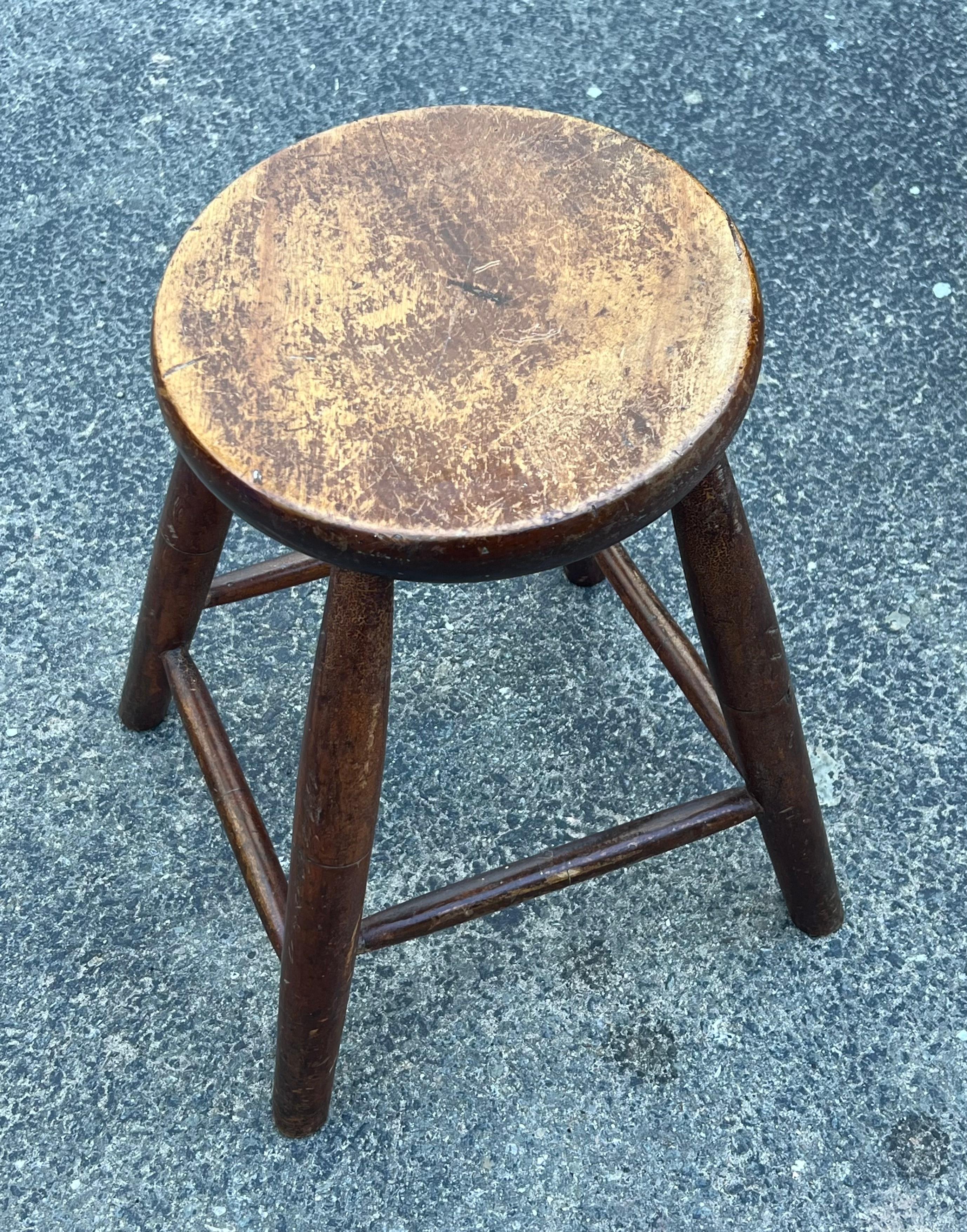North American 19th Century Joint Stool For Sale